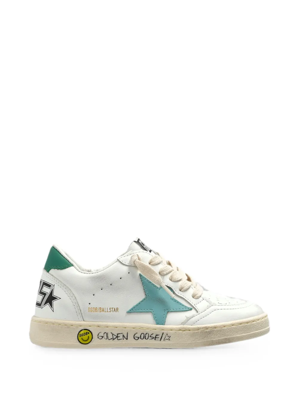 Golden Goose Kids Ball Star-patch sneakers Wit
