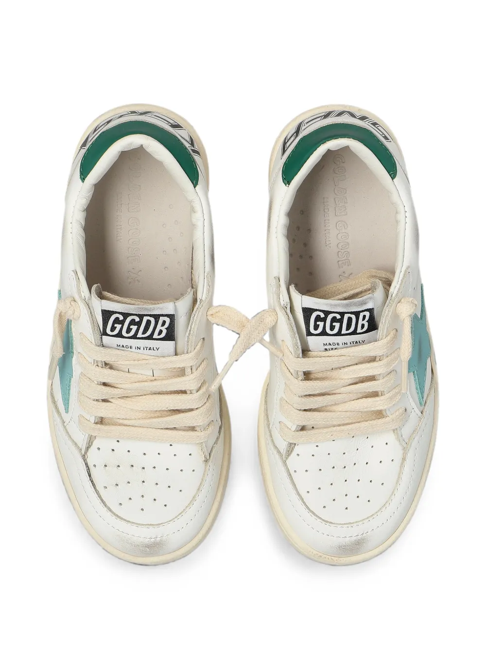 Golden Goose Kids Ball Star-patch sneakers Wit
