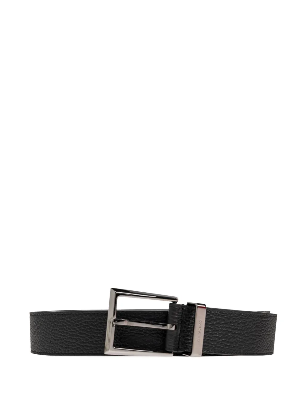 Ferragamo pebbled leather belt - Nero