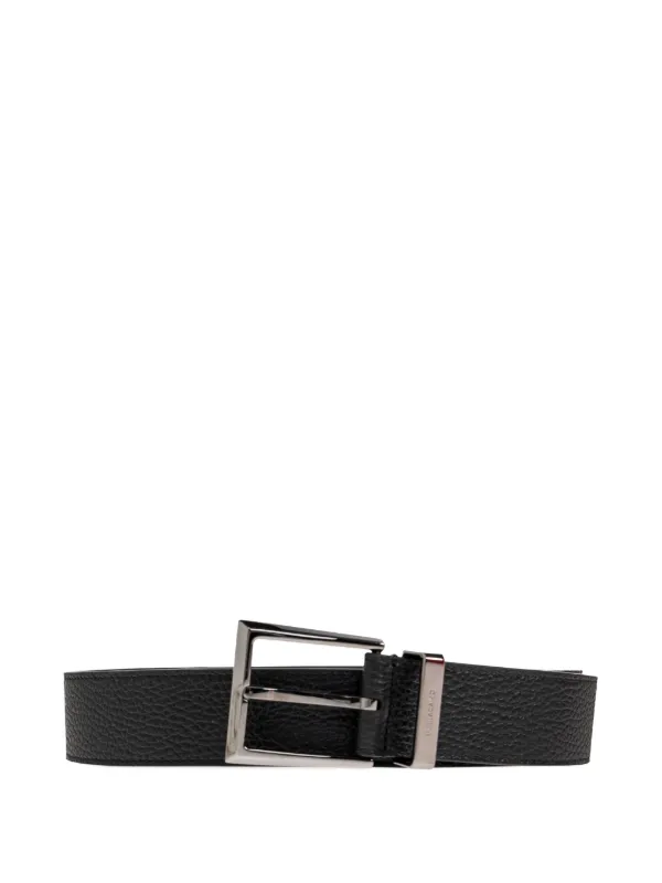 Salvatore Ferragamo ブラックレザーベルト Ferragamo レザーベルト | ブラック | FARFETCH JP