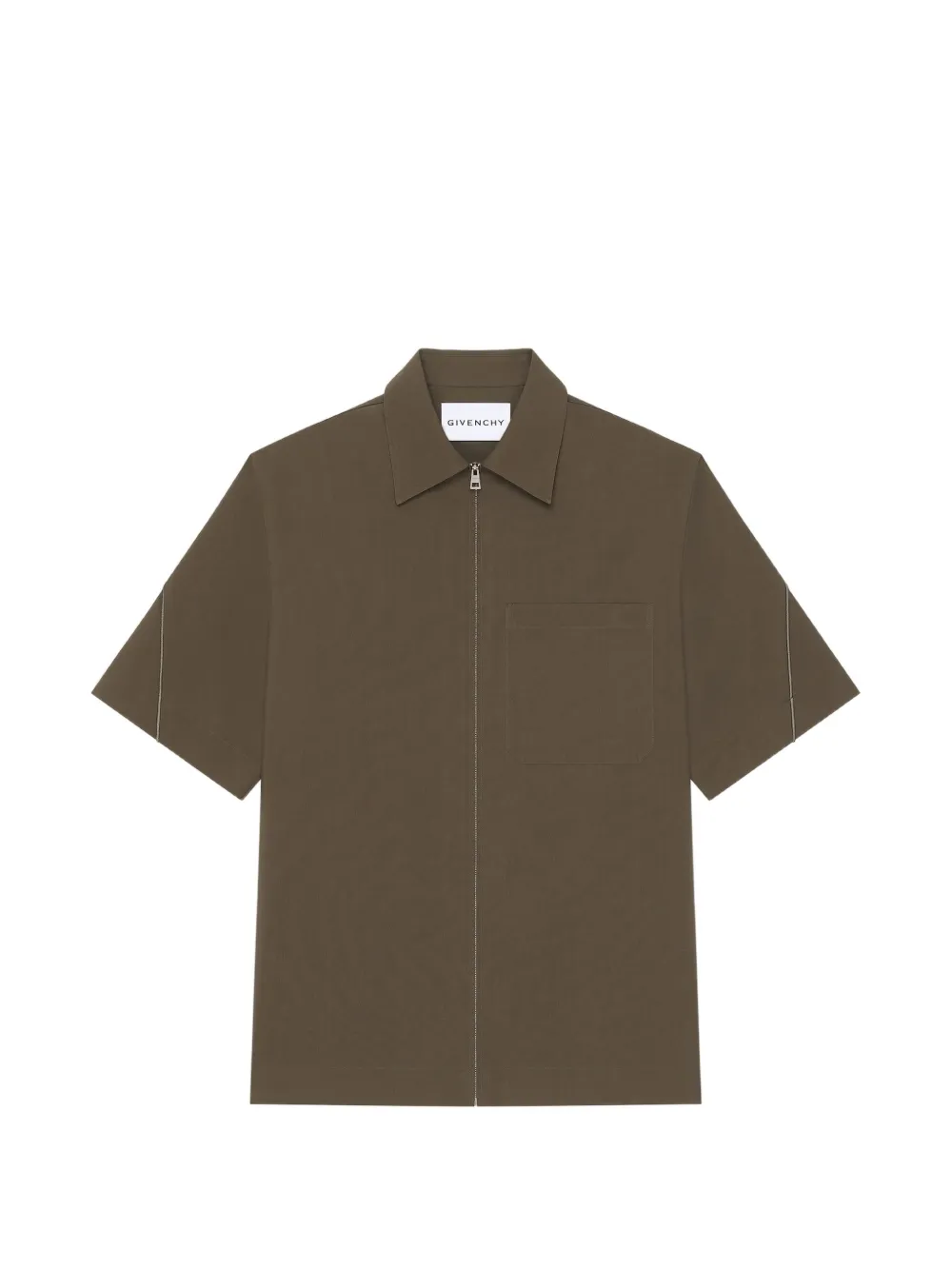 Givenchy Couture Seam overhemd met rits Bruin