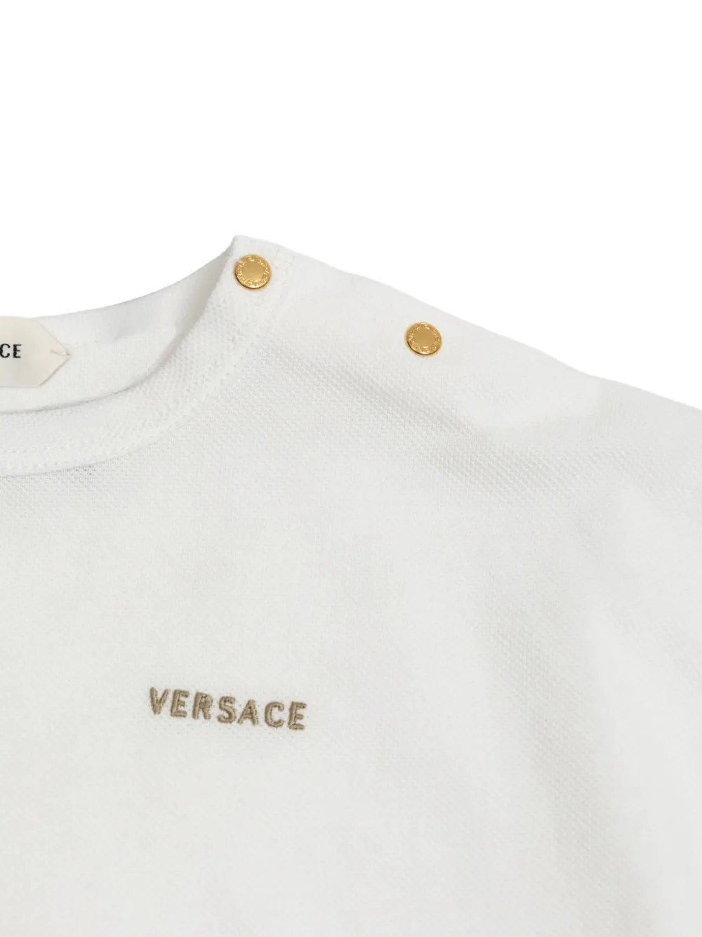  Versace Kids Conjunto Con Estampado Barocco - Blanco 