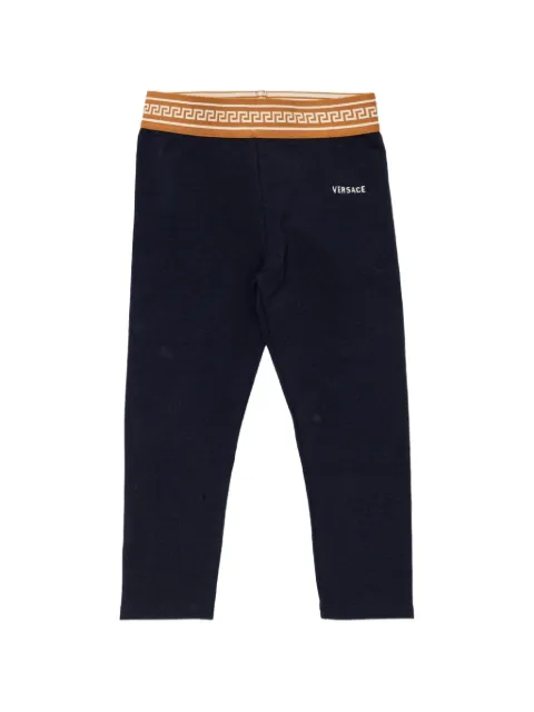 Versace Kids jacquard-waistband leggings 