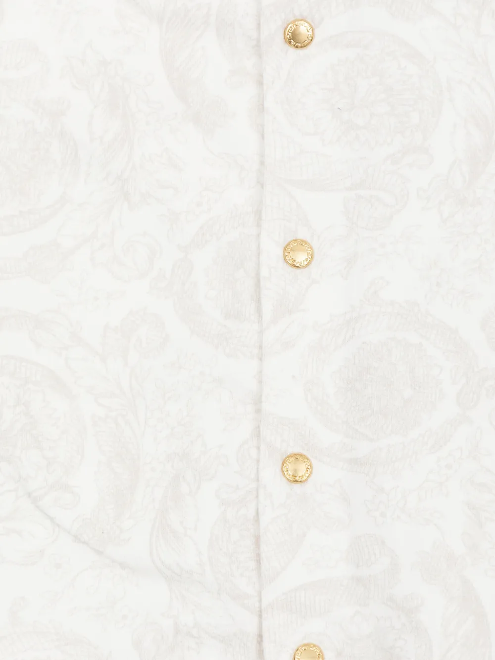 Versace Kids Romper met barokprint Wit