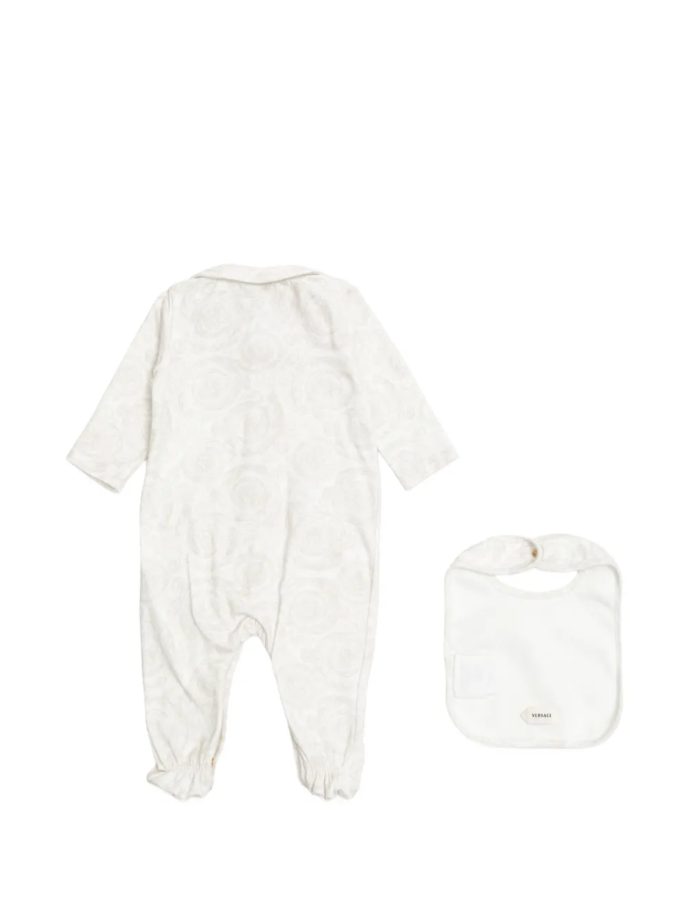 Versace Kids Romper met barokprint Wit