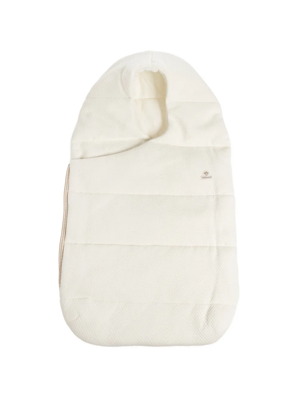 Versace Kids quilted logo-embroidery nest - Bianco