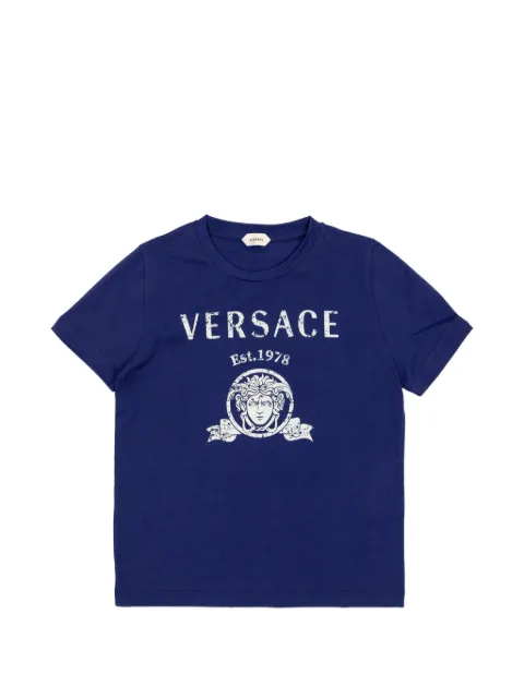 Versace Kids printed cotton T-shirt
