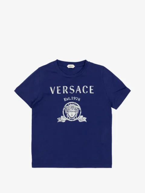 Versace Kids printed cotton T-shirt