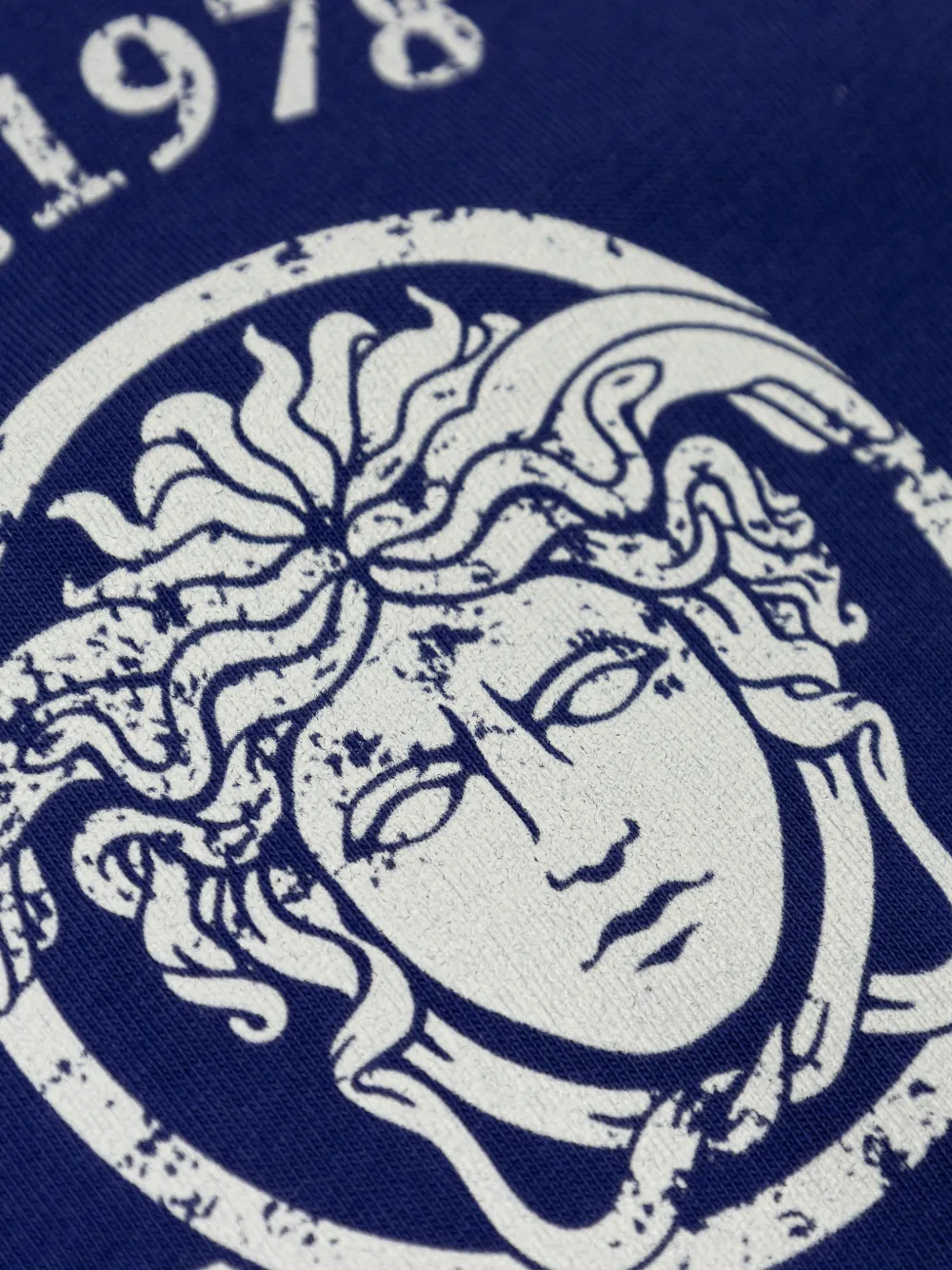 Versace Kids T-shirt met Medusa-print Blauw