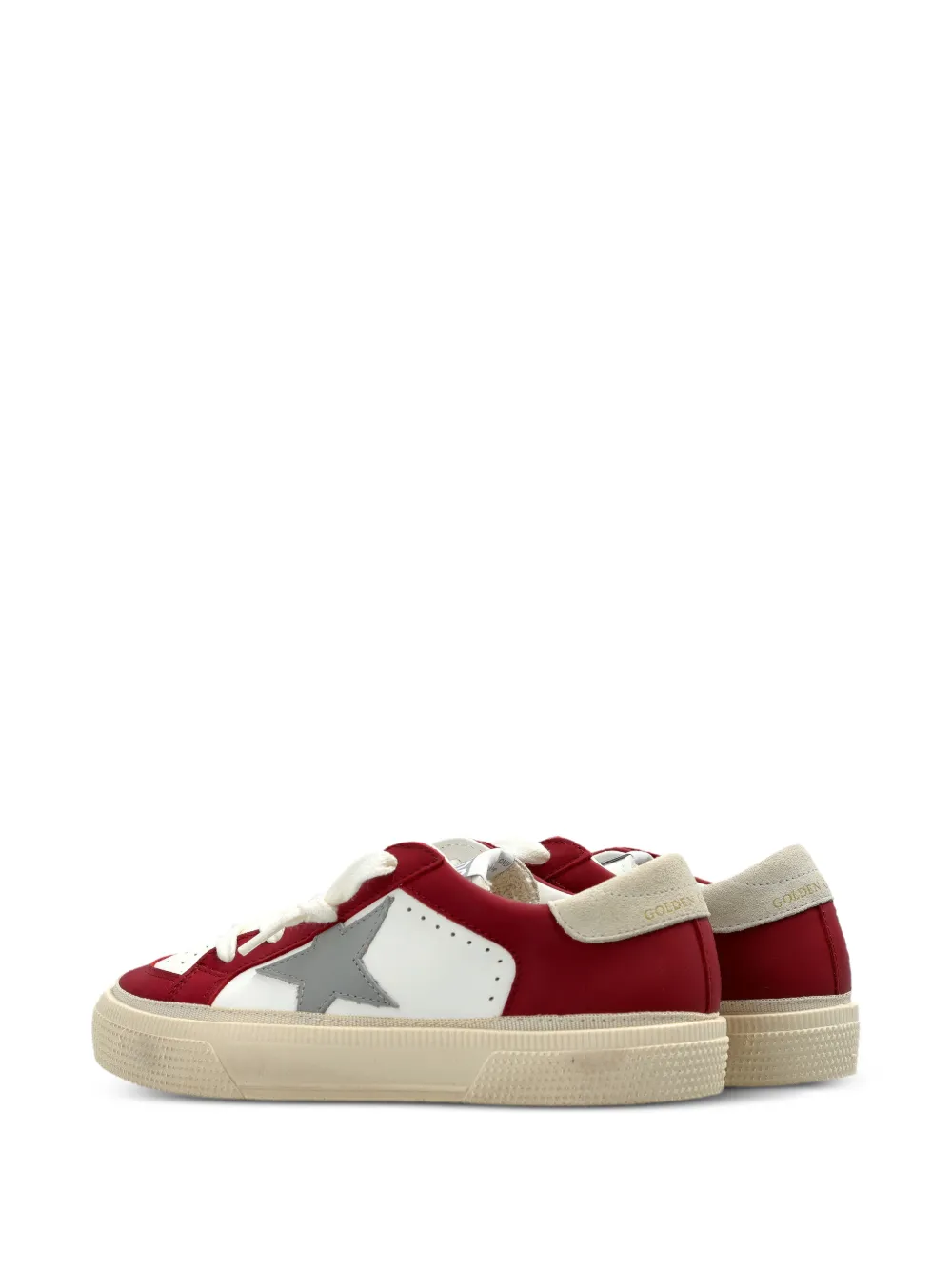 Golden Goose Kids May star-patch sneakers Wit