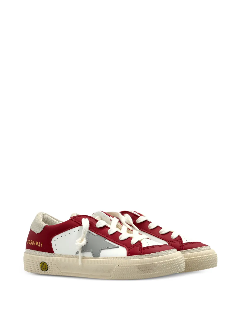 Golden Goose Kids May star-patch sneakers - Bianco