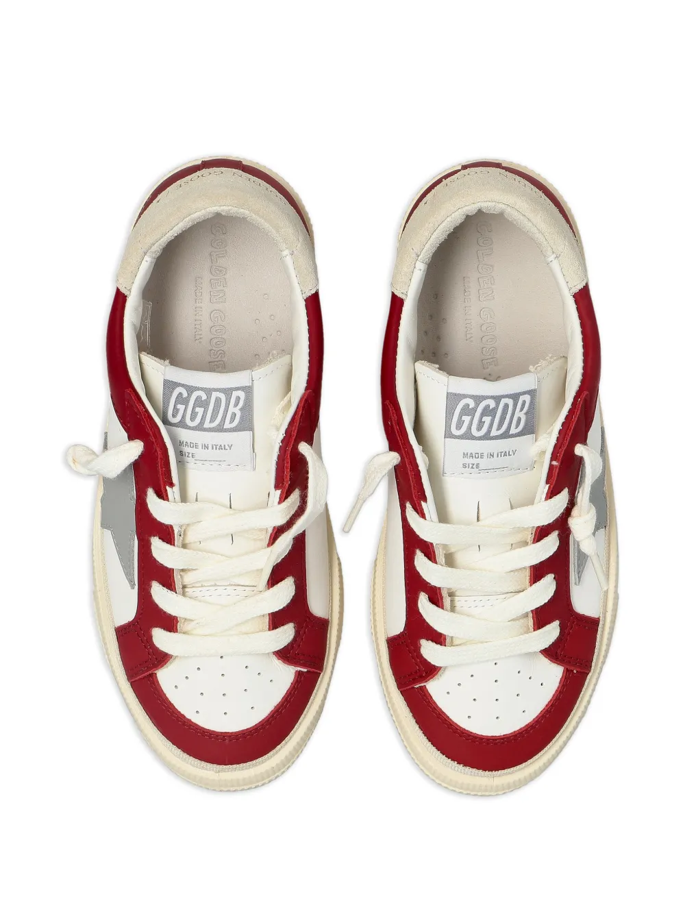 Golden Goose Kids May star-patch sneakers Wit
