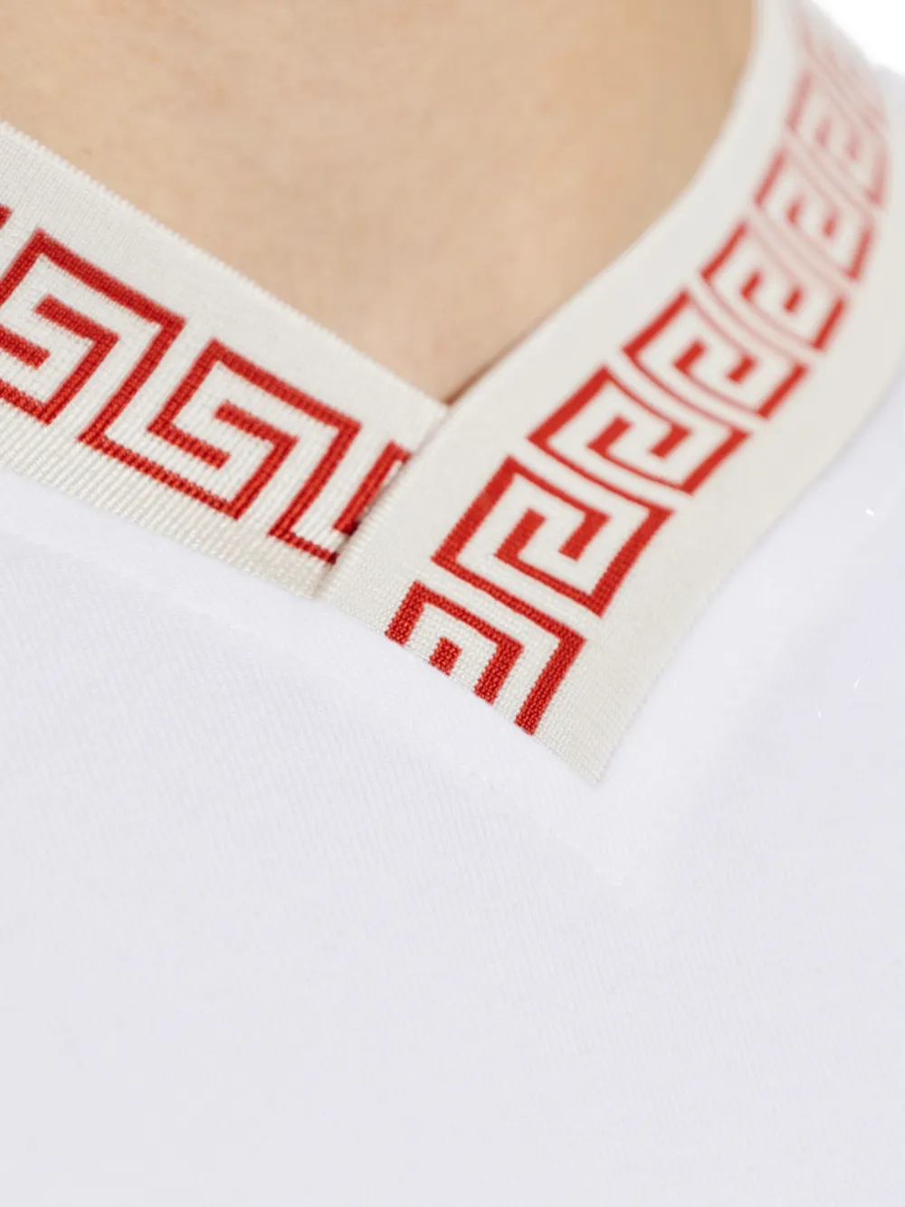 Versace T-shirt met V-hals Wit