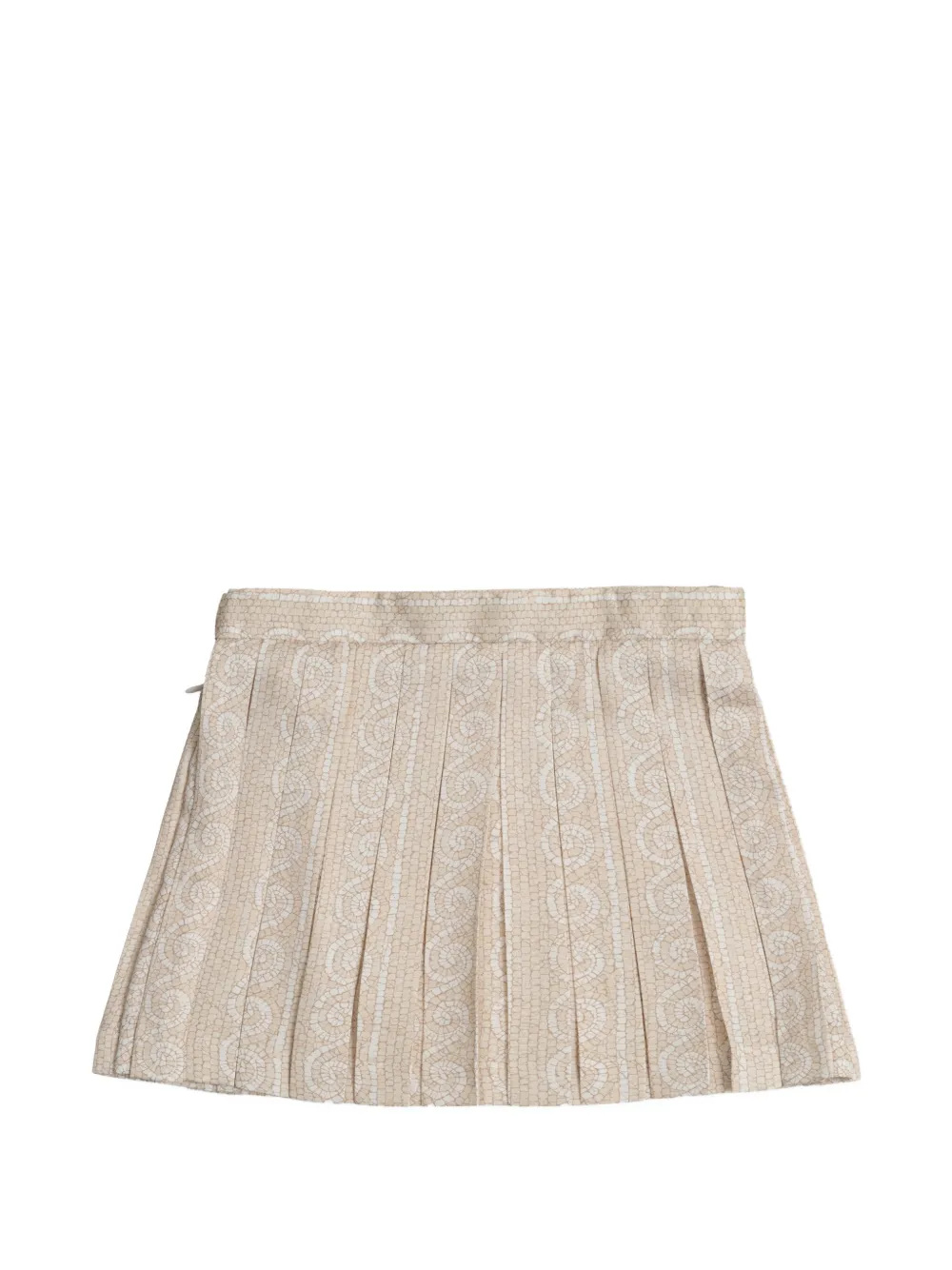 Versace Kids Plooirok met Medusa knoop Beige