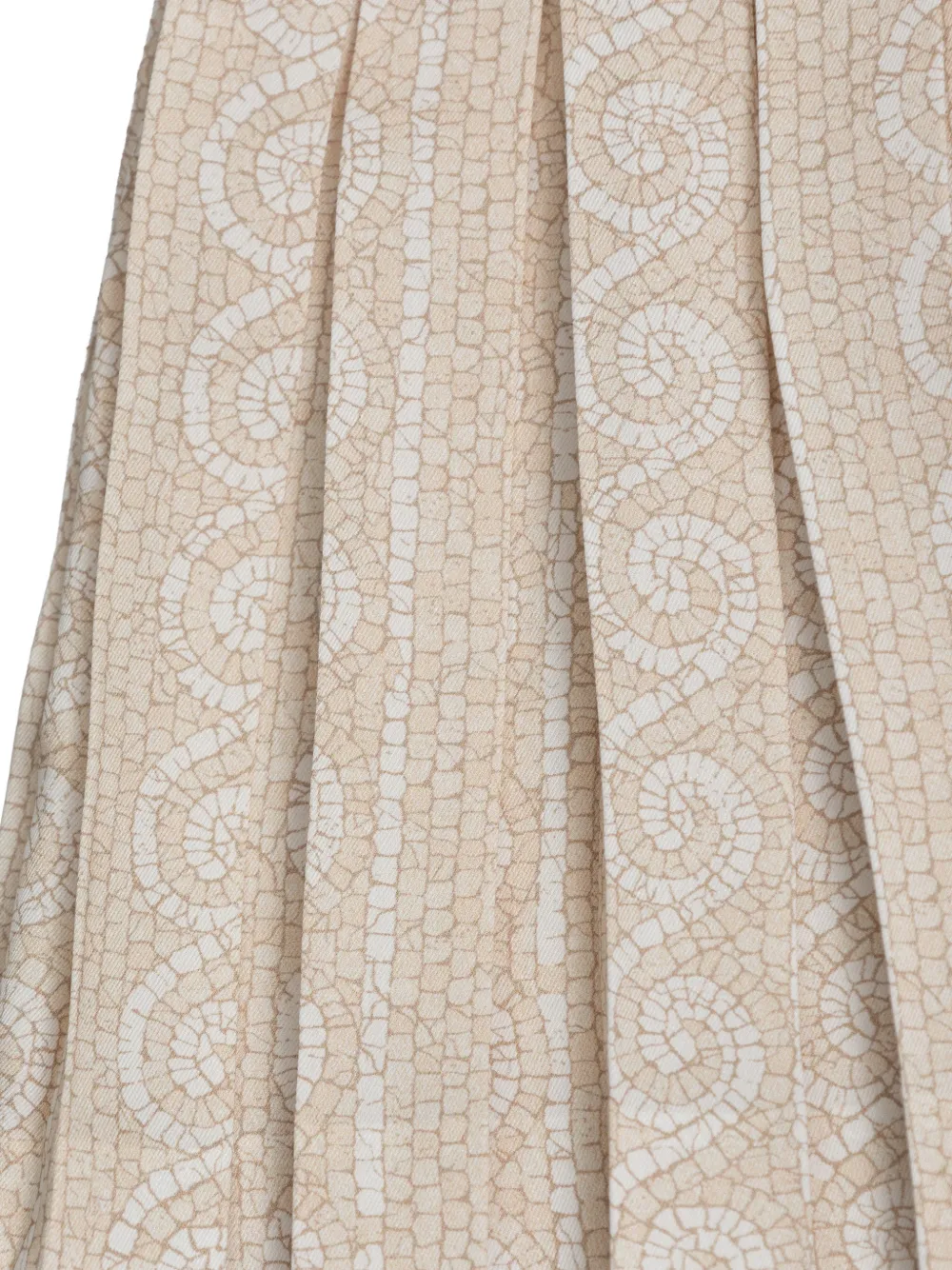 Versace Kids Plooirok met Medusa knoop Beige