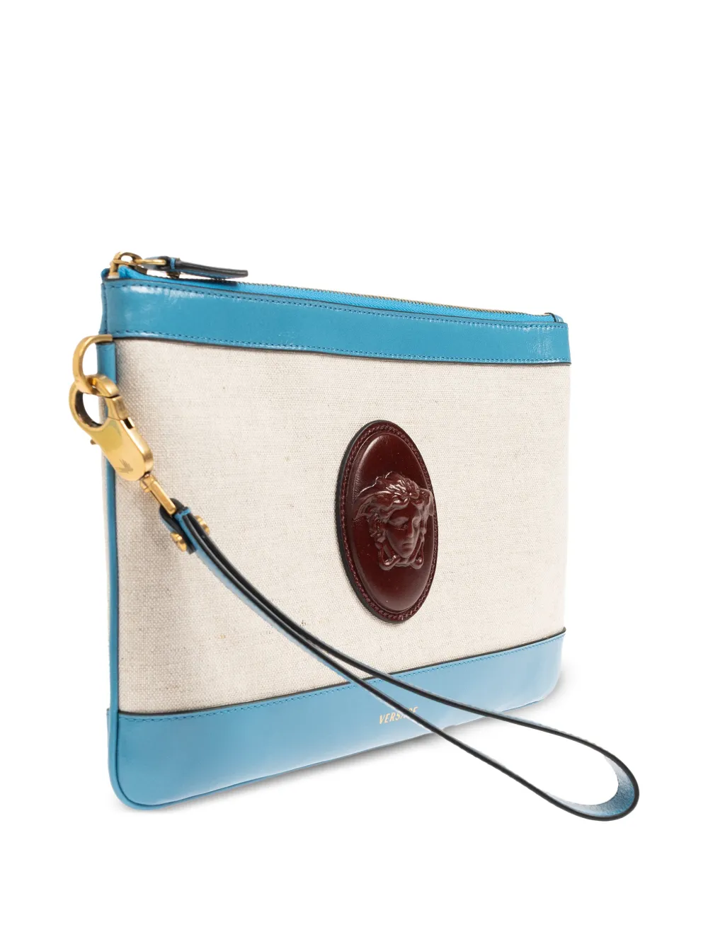 Versace Rivière clutch Beige