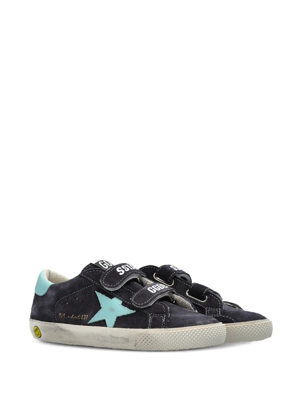 Golden Goose Kids Old School star-patch sneakers Blauw