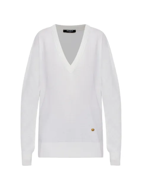 Balmain Maglione con scollo a V