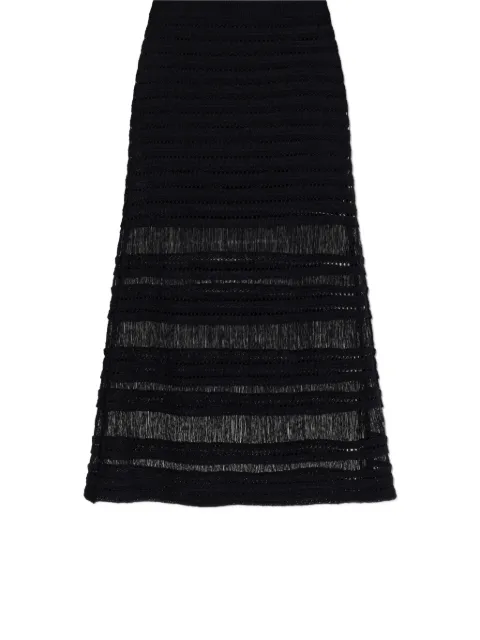 rag & bone crochet-knit fringed skirt