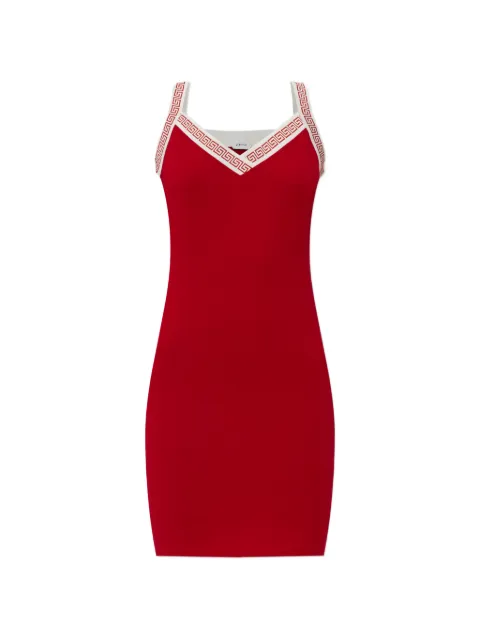 Versace Medusa and Greca border strappy mini dress