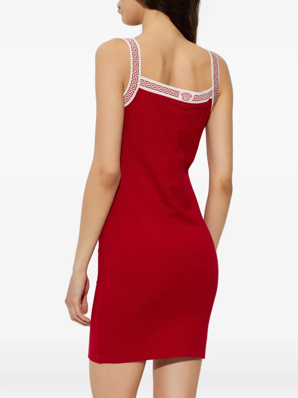 Versace Mini-jurk met jacquard Rood
