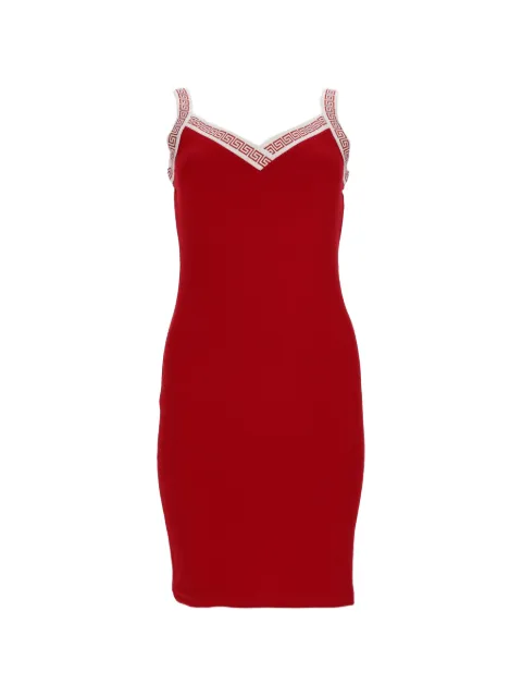 Versace jacquard stretch cotton-jersey mini dress