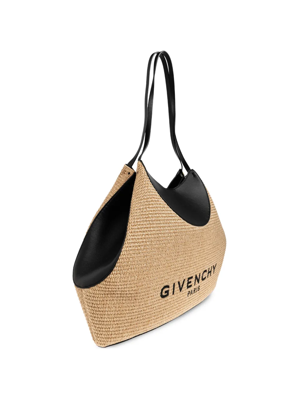 Givenchy Medium Facet raffia shopper Beige