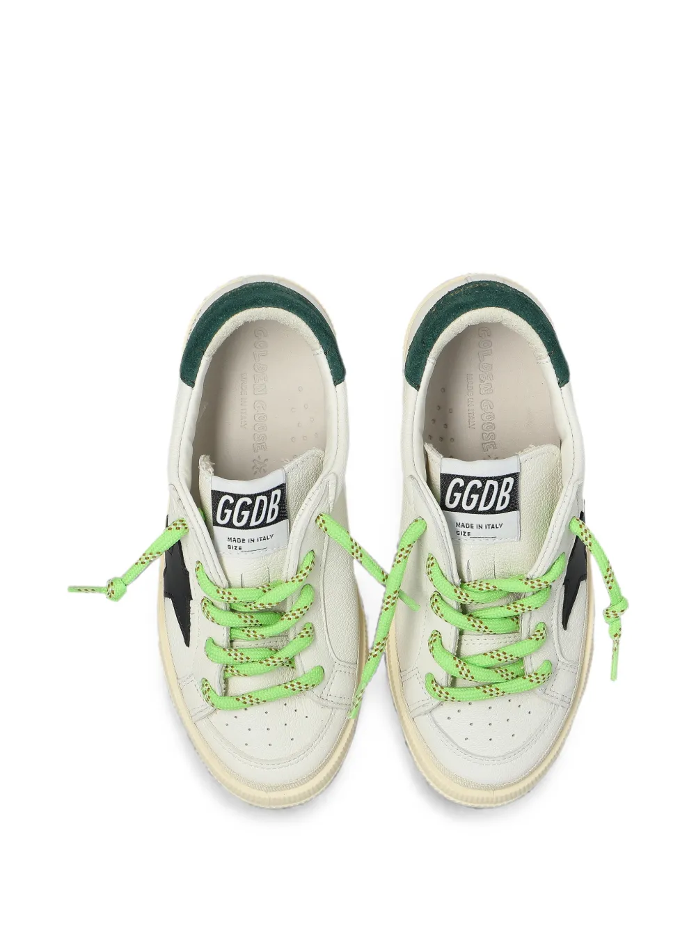 Golden Goose Kids May star-patch sneakers Wit