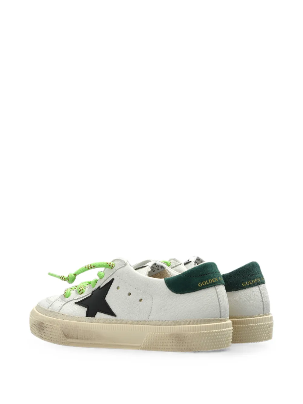 Golden Goose Kids May star-patch sneakers Wit
