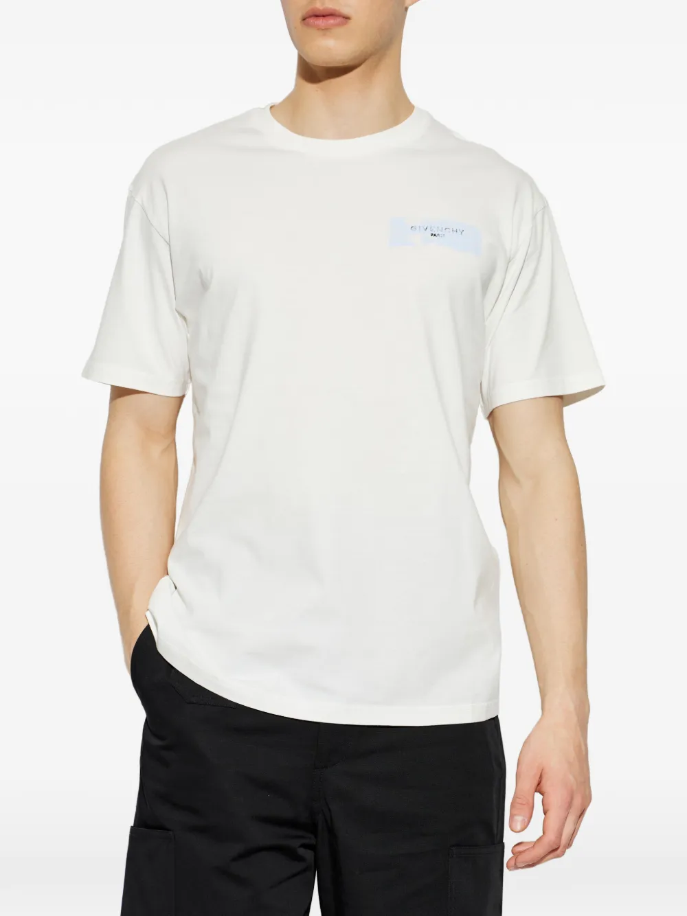 Givenchy Katoenen T-shirt met logoprint Wit