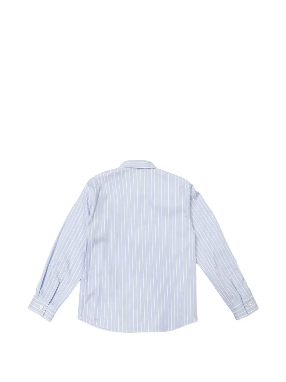 Versace Kids Medusa gestreept overhemd Blauw