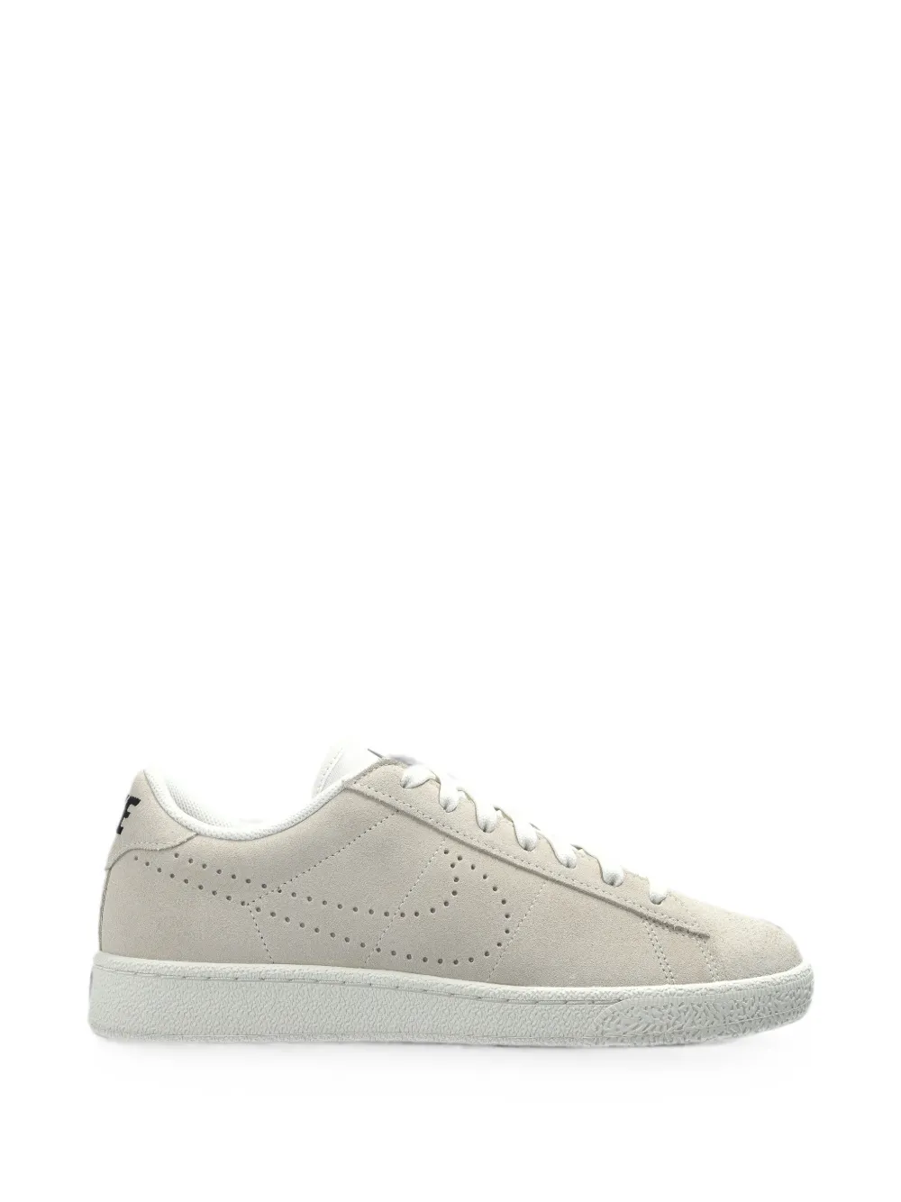 Nike perforated-logo suede sneakers - Nude