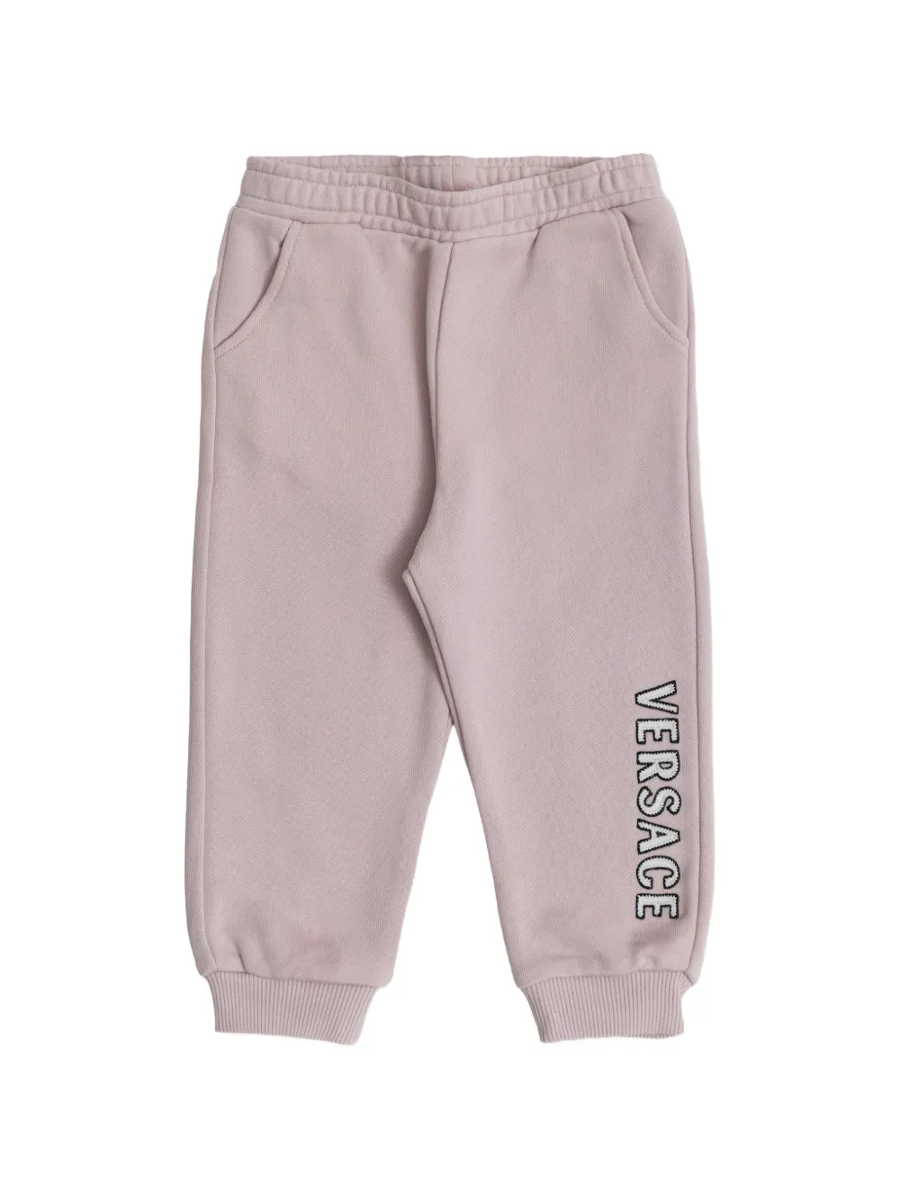 Versace Kids logo-embroidered track pants - Rosa