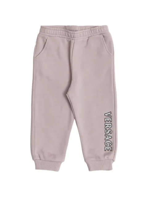Versace Kids logo-embroidered track pants