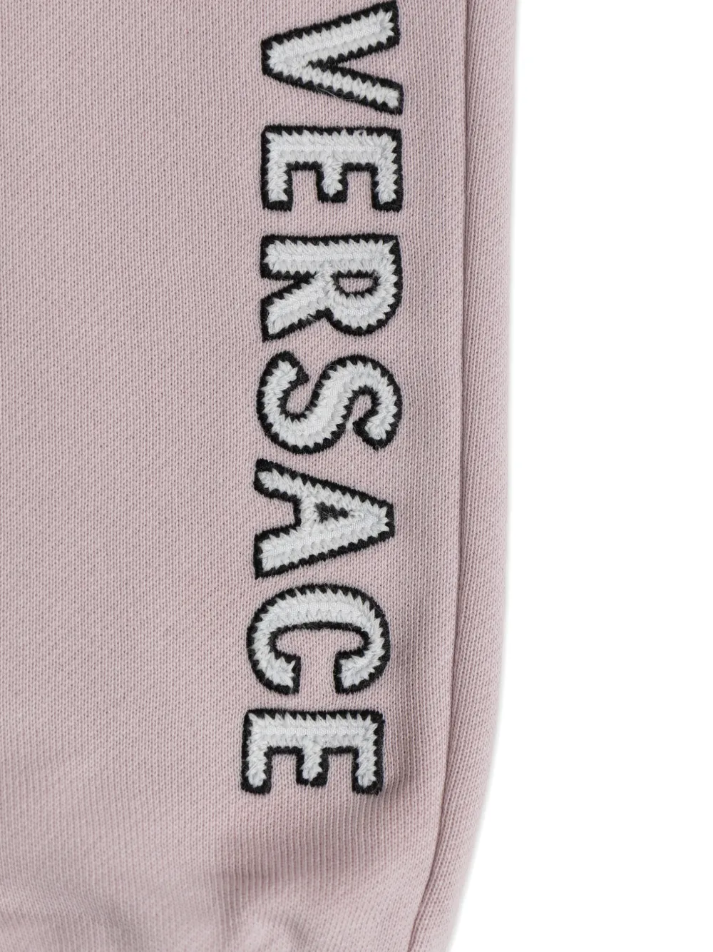 Versace Kids Trainingsbroek met geborduurd logo Roze