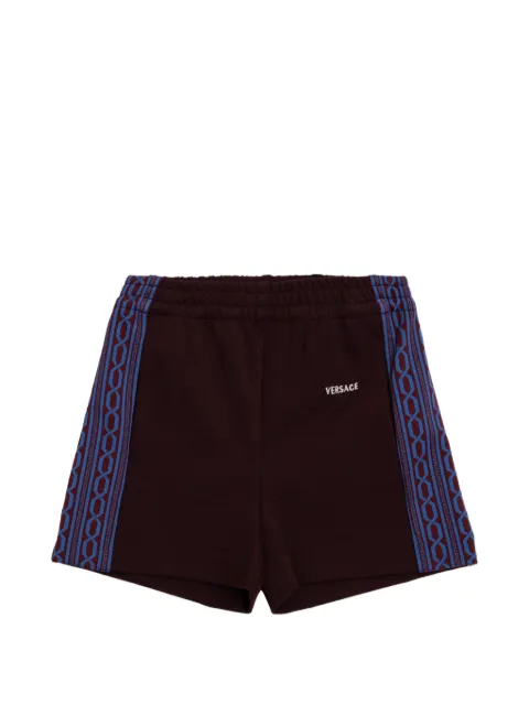 Versace Kids pantalones cortos con logo bordado