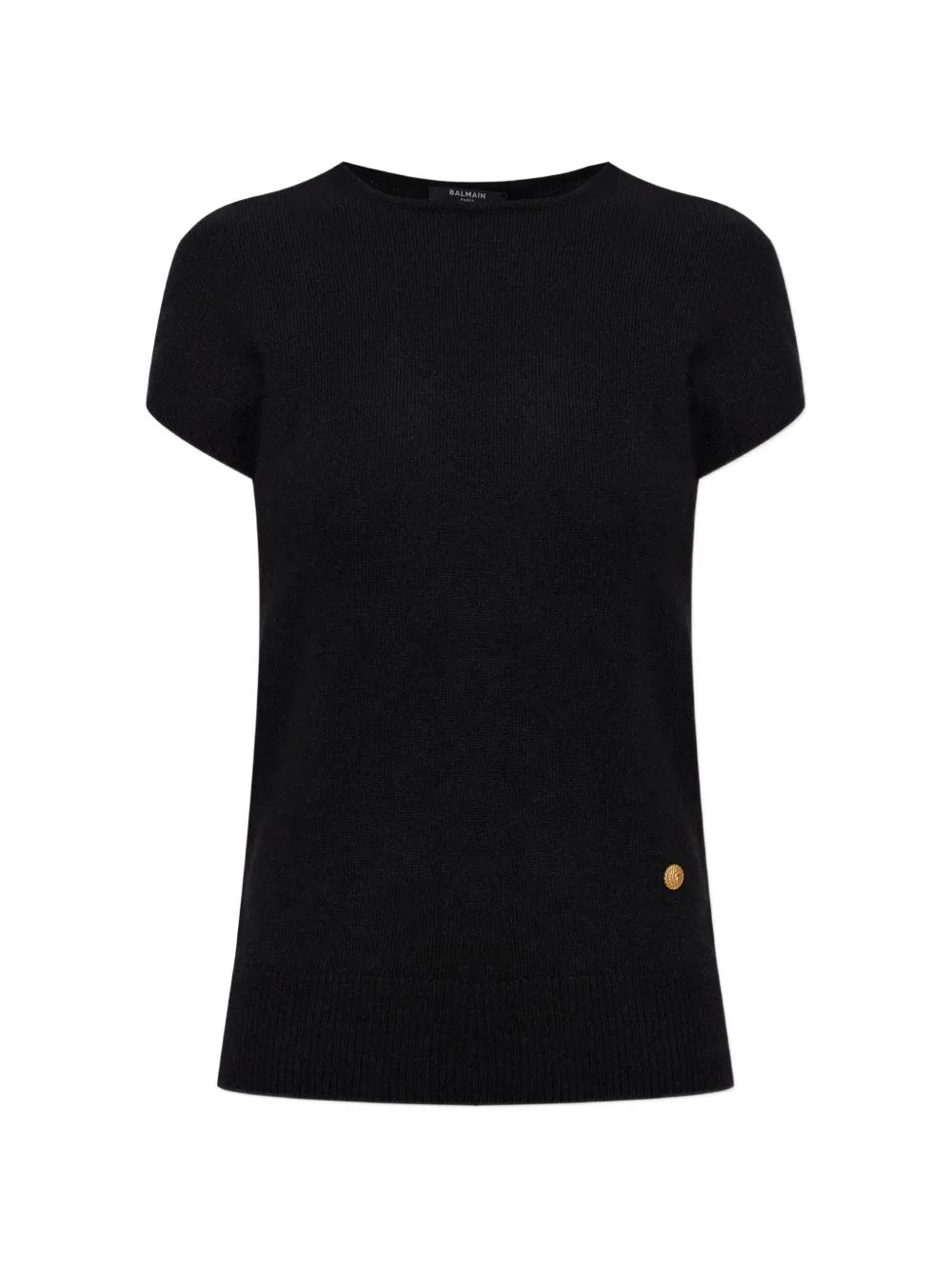 Balmain logo-appliqué T-shirt - Nero