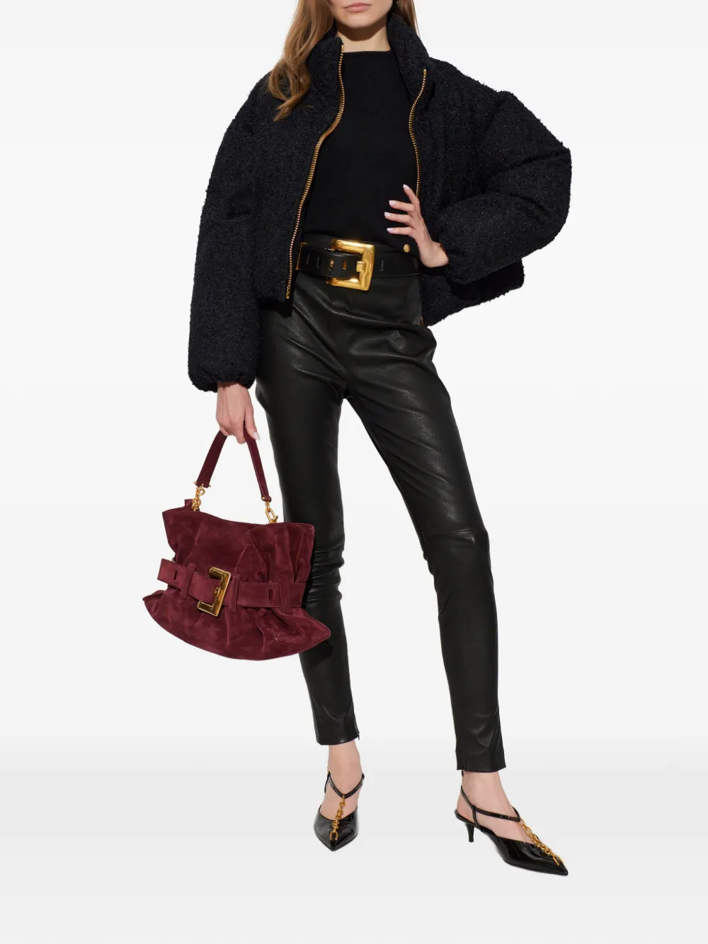 Balmain T-shirt met logo-applicatie Zwart
