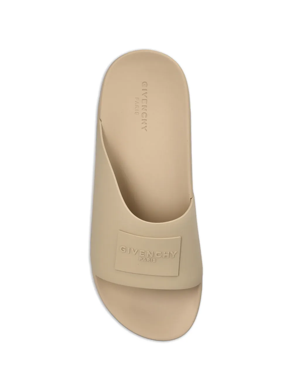 Givenchy logo-patch slides Beige