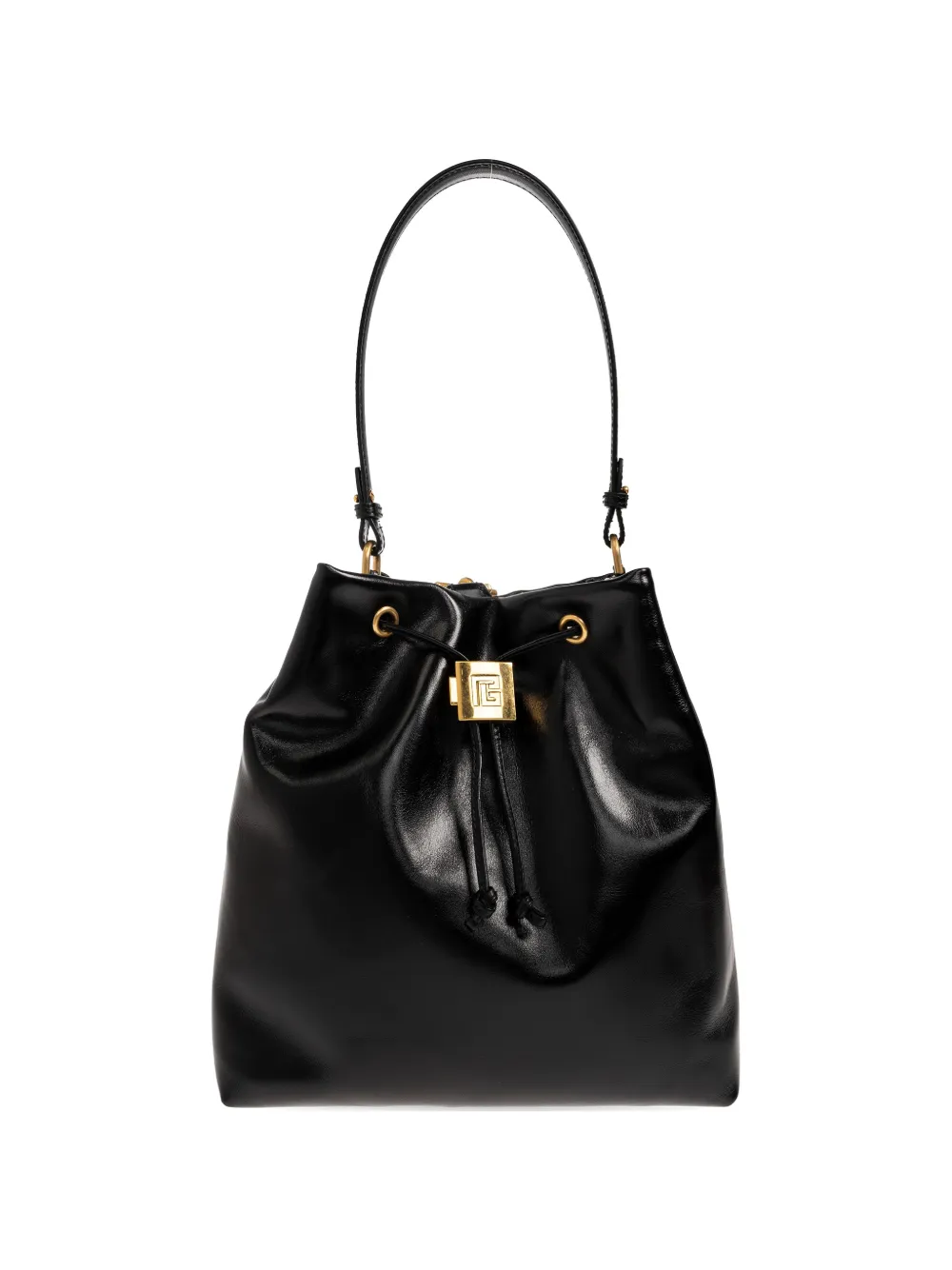 Balmain chain-trimmed leather backpack - Nero