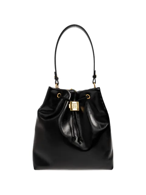 Balmain chain-trimmed leather backpack