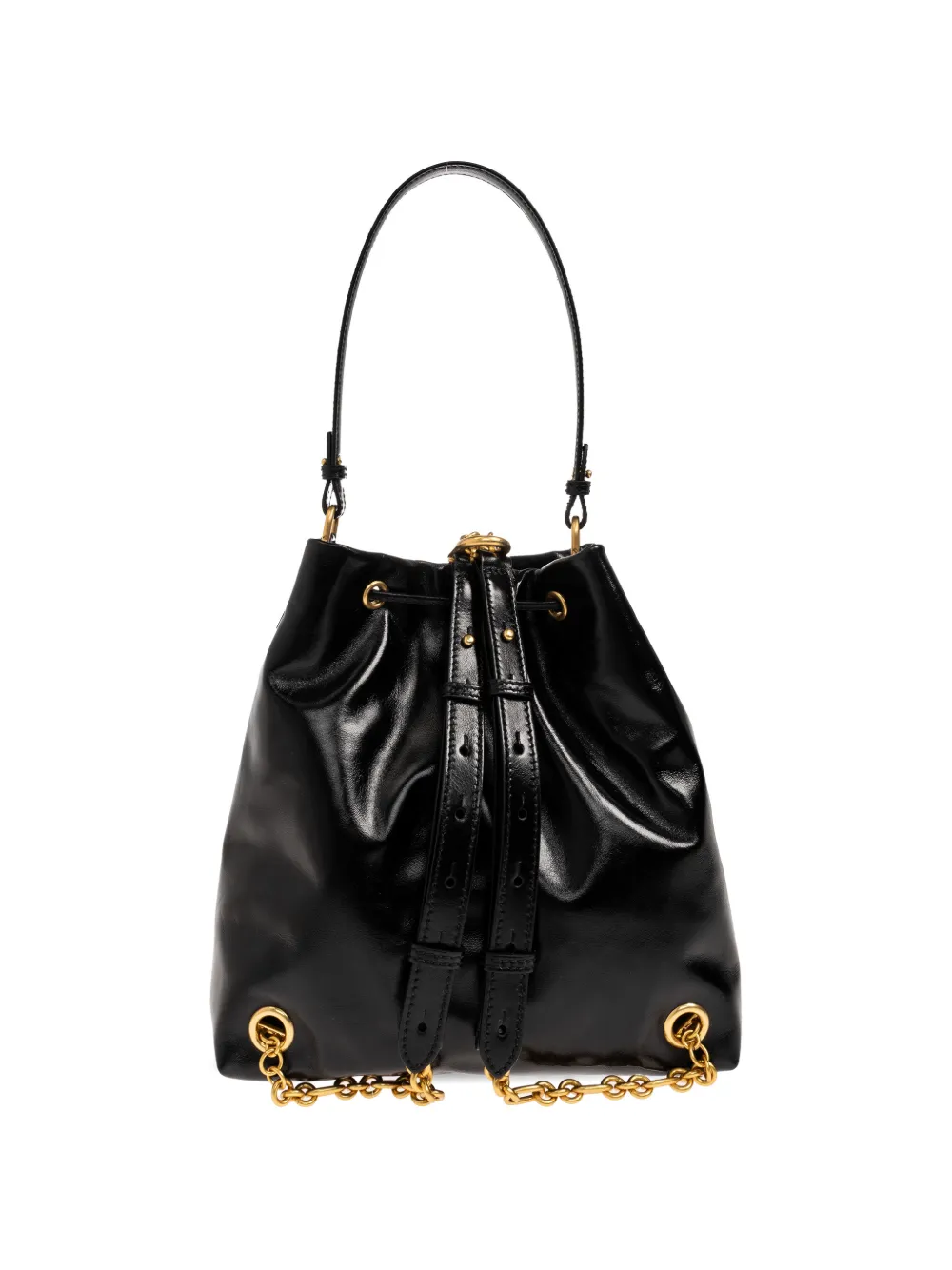 Balmain Pulse leren rugzak Zwart