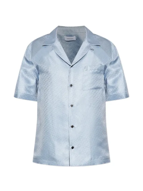 Ferragamo Gancini-jacquard short-sleeve shirt