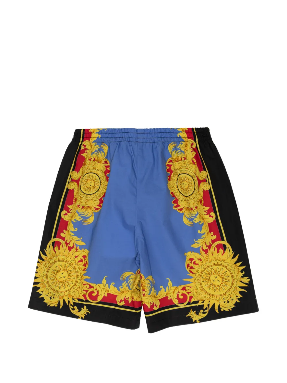 Versace Kids Barocco-print shorts - Schwarz