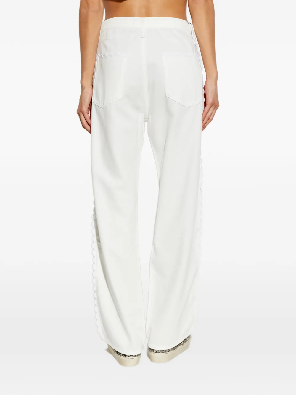 rag & bone Jeans met trekkoord en gewelfde afwerking Wit