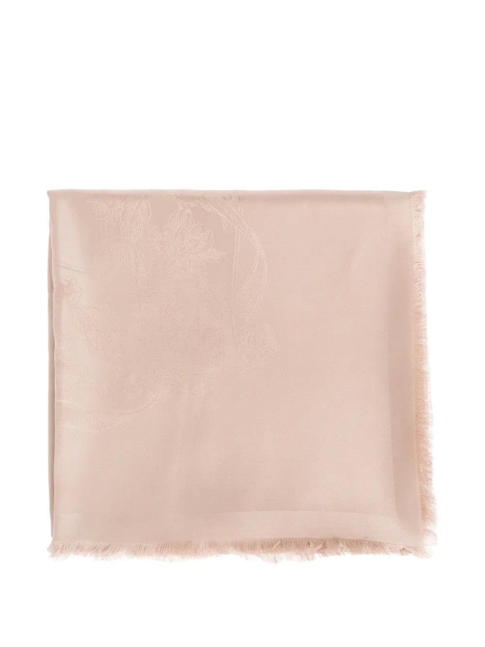 Ferragamo jacquard frayed-edge scarf - Rosa