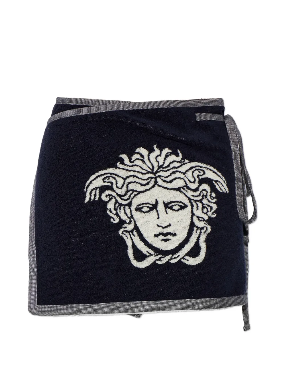 Versace Home Medusa wrap mini skirt - Blu