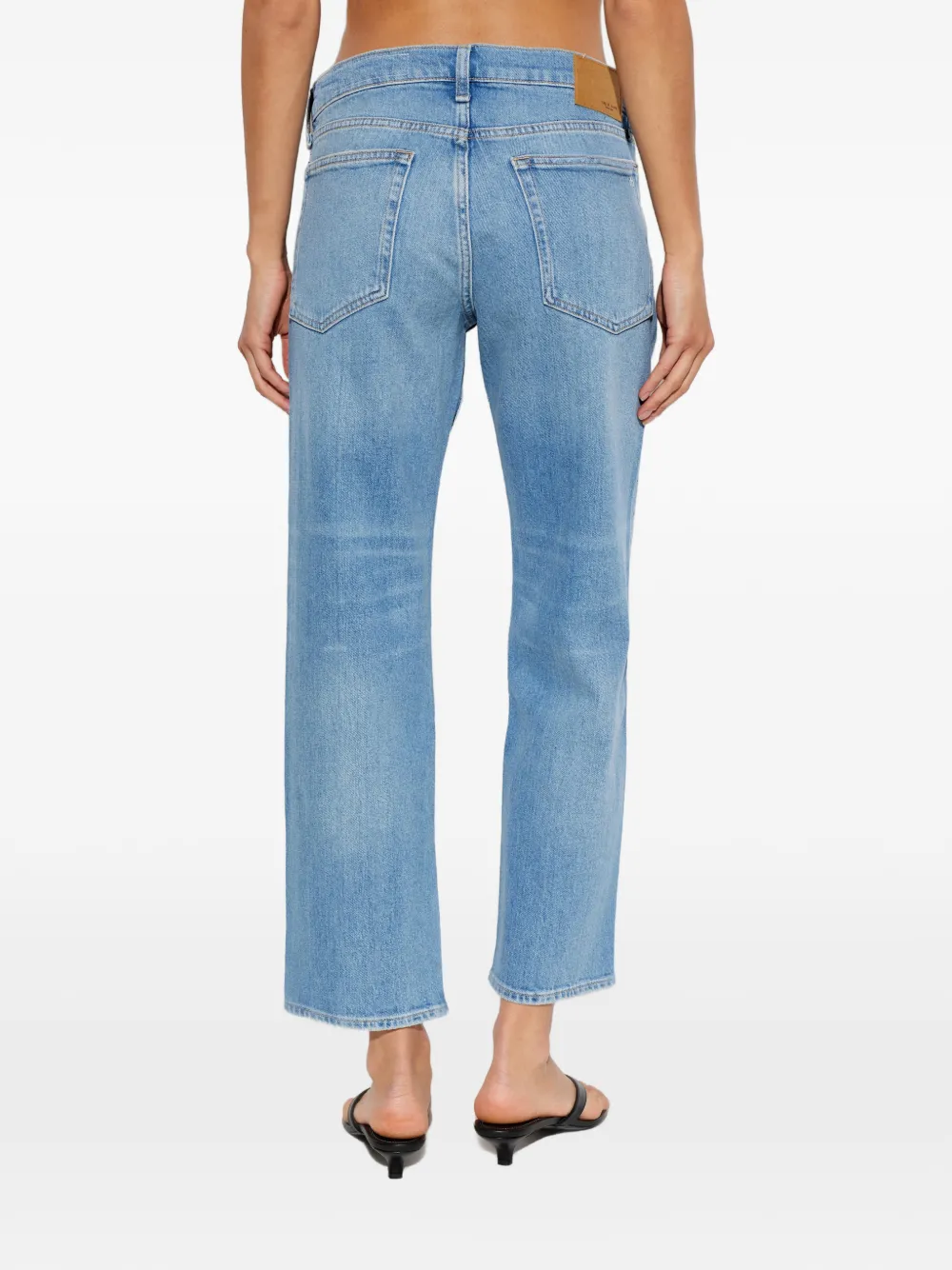 rag & bone Straight jeans met vervaagd effect Blauw