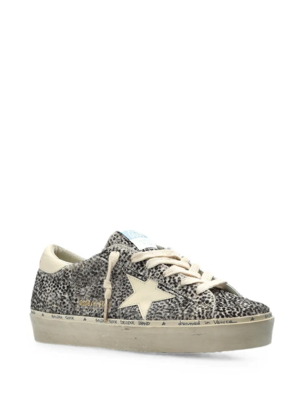Golden Goose leopard-print Hi Star sneakers Grijs