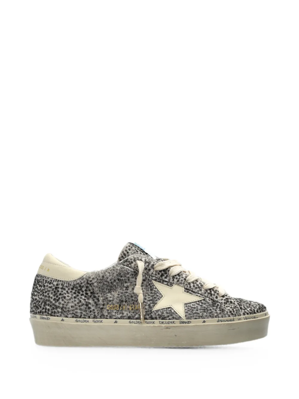 Golden Goose leopard-print Hi Star sneakers - Grau